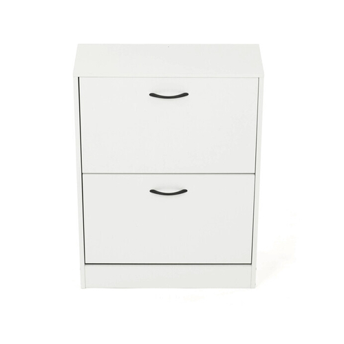 Botník, mdf, bílá, ABO-G1014 WT