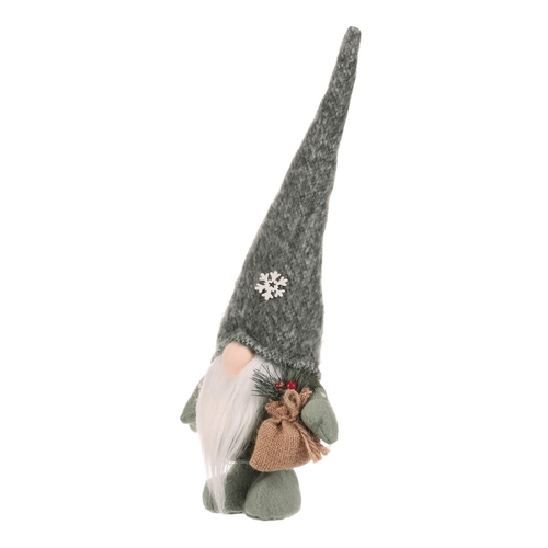 Skřítek - látková figurka, barva zeleno-bílá