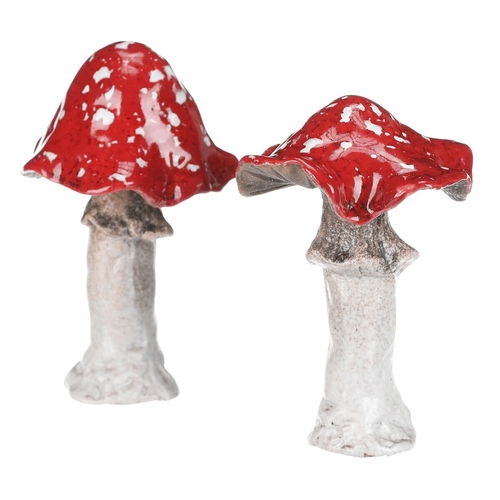 Houba keramická - muchomůrka, vel. L, mix 2 druhů, cena za 1 ks