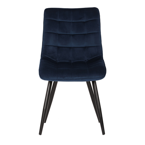 Jídelní židle, modrá, sametová látka, CT-384 BLUE4