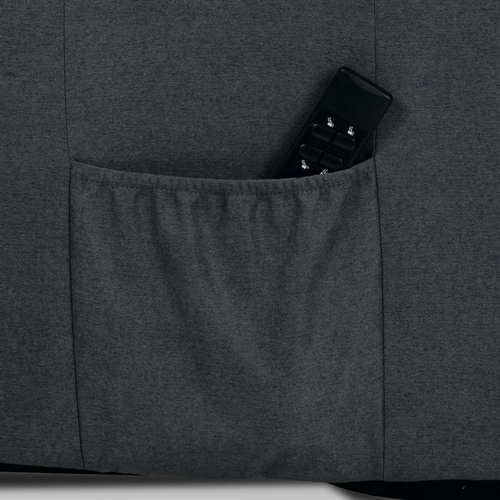 Polohovací křeslo, elektrické kabelové ovládání, šedá, látka, TV-1171 GREY2