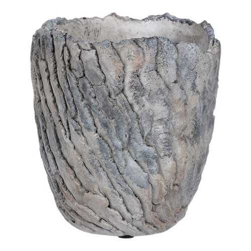 Obal betonový - imitace zkamenělé kůry, barva šedá