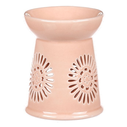 Aromalampa s motivem sedmikrásky, meruňková barva, porcelán