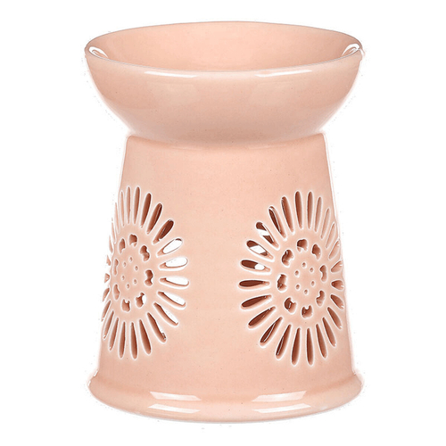 Aromalampa s motivem sedmikrásky, meruňková barva, porcelán