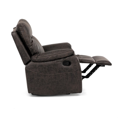 Polohovací křeslo, hnědá, látka vintage, TV-4092 COF3