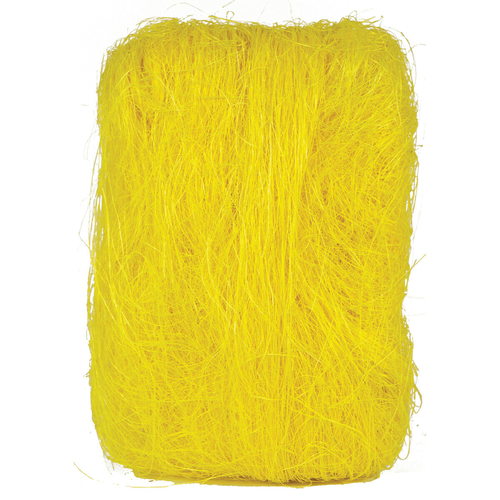 Sisalové vlákno - balení 500 g, barva žlutá