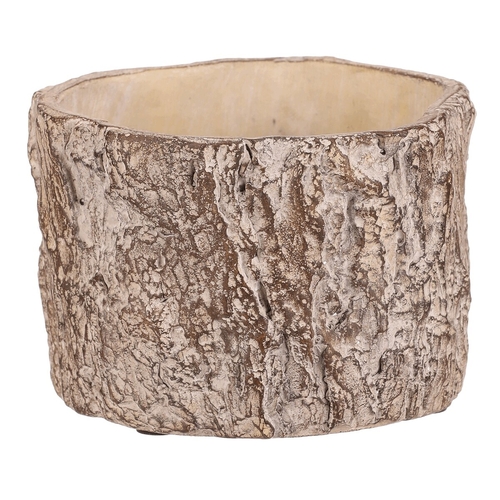 Obal betonový - imitace dřevěné kůry, vel. S, hnědý