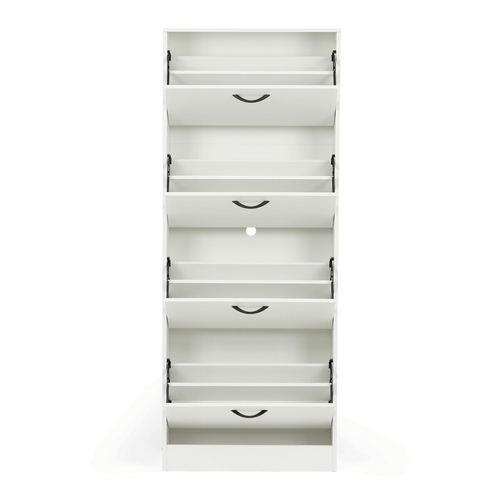 Botník, mdf, bílá, ABO-G1018 WT