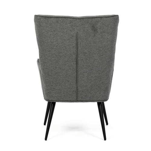 Křeslo ušák, šedá, látka, AK-315 GREY2