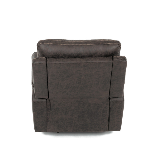 Polohovací křeslo, hnědá, látka vintage, TV-4092 COF3