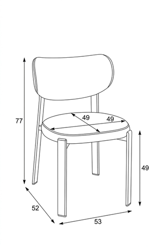 Jídelní židle, bílá, látka, HC-L3125 WAL