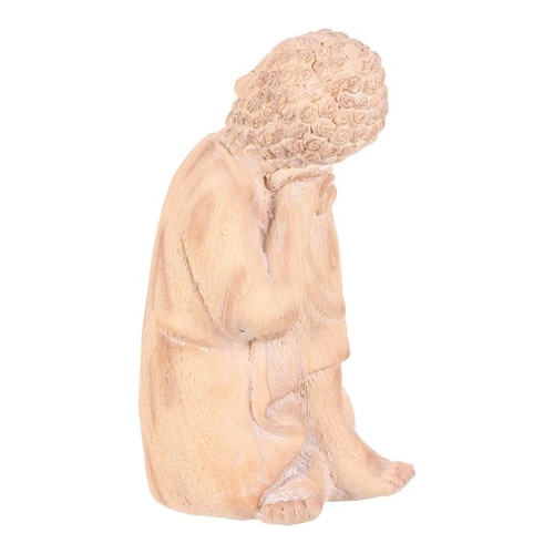 Buddha - zahradní figurka, magnesium, imitace dřeva