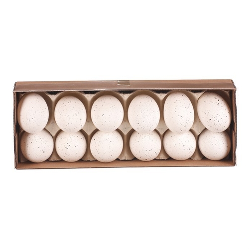 Vajíčka - pravá slepičí, bílá, kropenatá, cena za balení (12 ks)