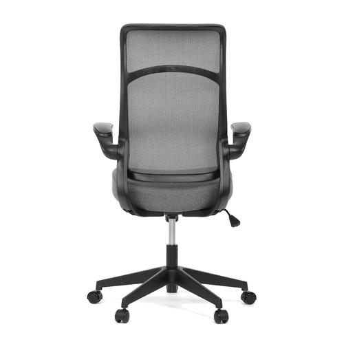Kancelářská židle, houpací mechanismus, šedá síťovina, KA-A182 BK