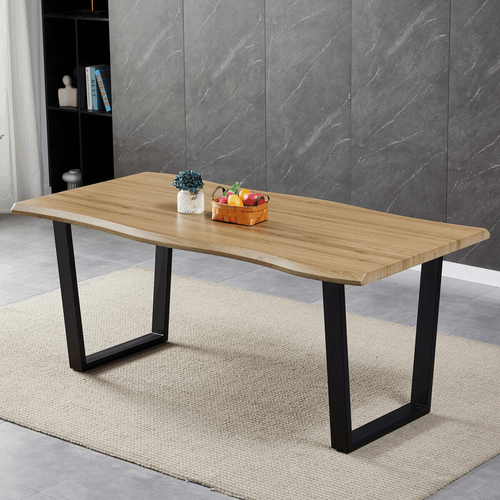 Jídelní stůl 180x90cm, mdf, divoký dub, HT-F4218 OAK