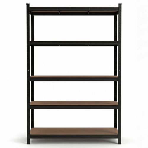 Regál, kov, černá, AUR-G2120 BK