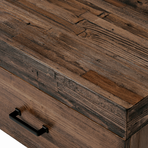 Konferenční stolek 120x60x48cm, masiv, old wood, AHG-536 PINE