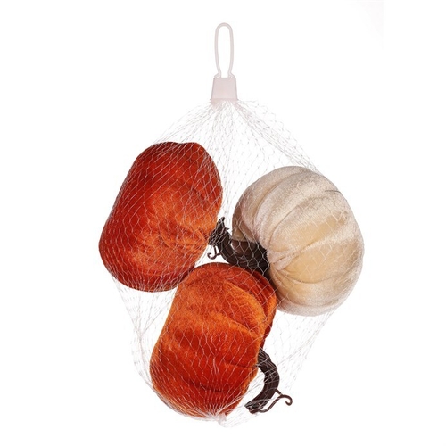 Dýně plastová s látkou, mix 2 barev, cena za balení (3 ks)