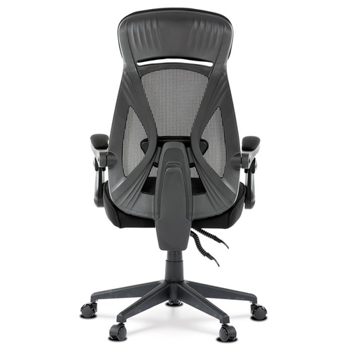 Kancelářská židle, houpací mechanismus, černá síťovina, KA-Y309 BK