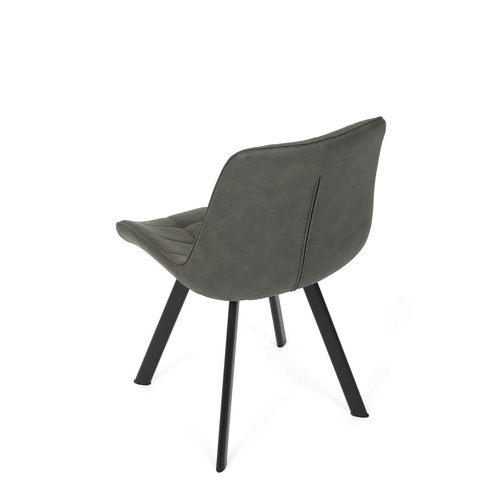 Jídelní židle, šedá, látka vintage, HC-V3066 GREY3