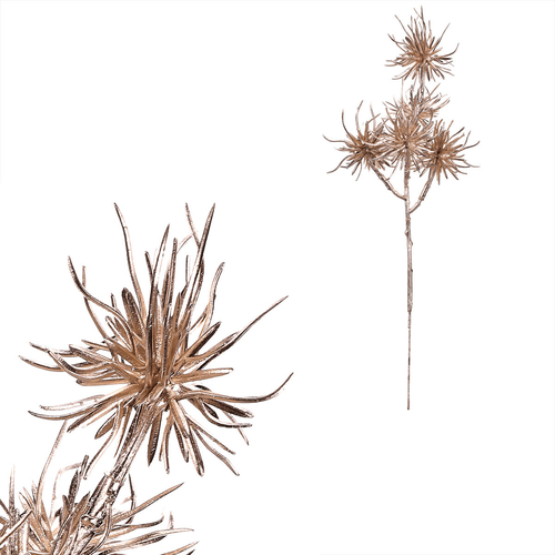 Borovice - umělá větev, kulatý tvar, barva champagne