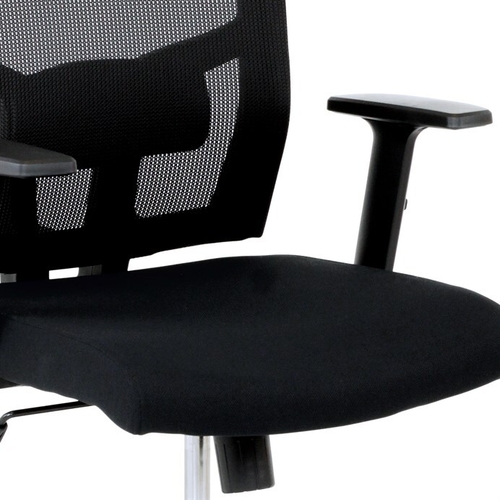 Kancelářská židle, houpací mechanismus, černá síťovina, KA-B1012 BK