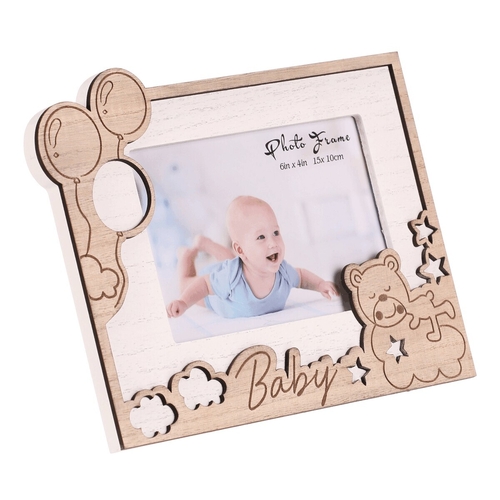 Fotorámeček - pro rozměr 15 x 10 cm, MDF, miminko