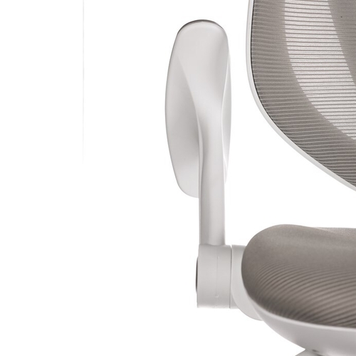 Dětská židle, výškově nastavitelná, šedá síťovina, KA-C806 GREY