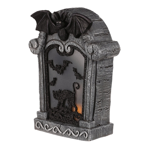Náhrobek z magnesia - Halloween, LED osvětlení