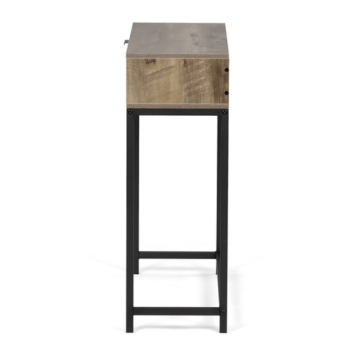 Odkládací stolek 80x28x77cm, mdf, šedý dub, CT-G1077 GREY