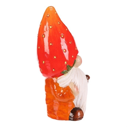 Trpaslík jahodový - keramická figurka, vel. L, barva červená