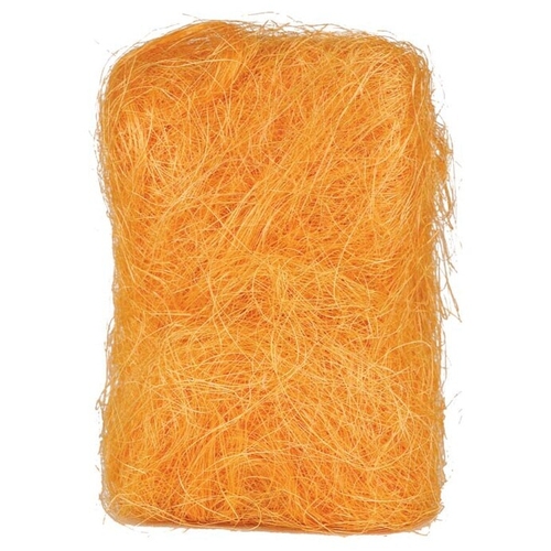 Sisálové vlákno - balení 500 g, barva žluto-oranžová
