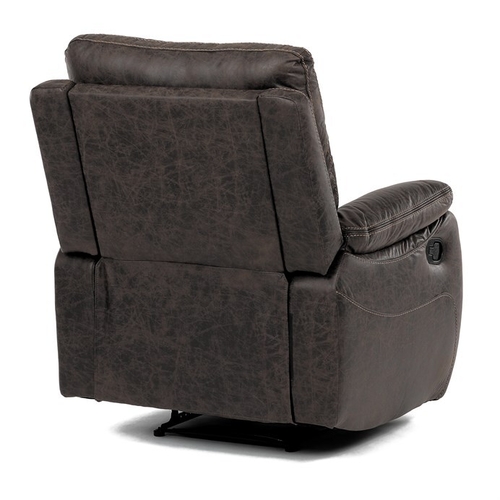 Polohovací křeslo, hnědá, látka vintage, TV-4092 COF3