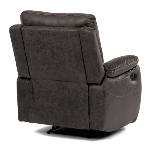 Polohovací křeslo, hnědá, látka vintage, TV-4092 COF3