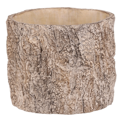 Obal betonový - imitace dřevěné kůry, vel. M, hnědý
