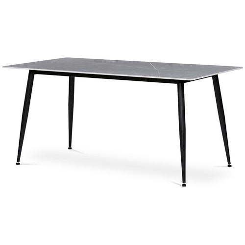 Jídelní stůl 160x90cm, keramika, mramor, HT-406M GREY