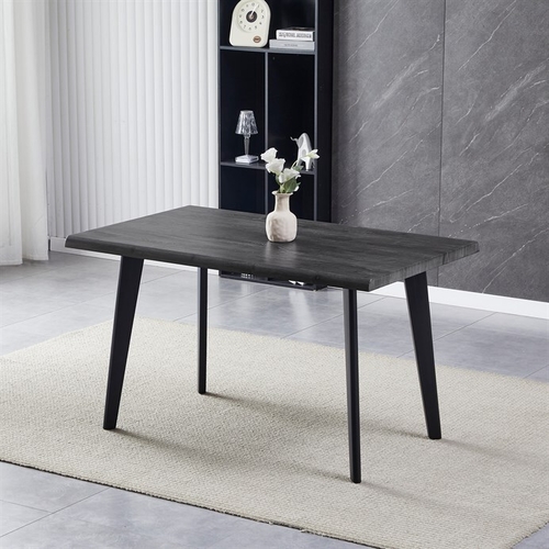 Jídelní stůl 130x80cm, mdf, šedý dub, HT-F4413 GREY
