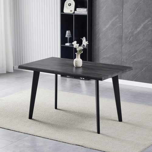 Jídelní stůl 130x80cm, mdf, šedý dub, HT-F4413 GREY