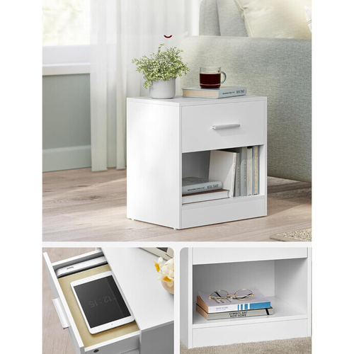 Odkládací stolek 39x28x41cm, mdf ANT-E1081 WT