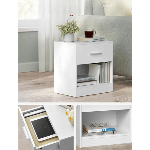 Odkládací stolek 39x28x41cm, mdf ANT-E1081 WT