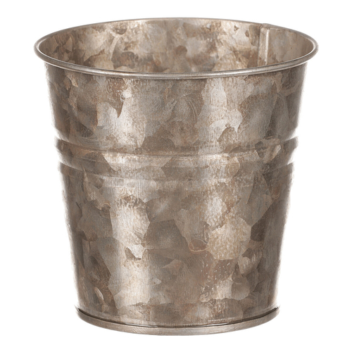 Obal kovový - kulatý, zinkový, barva měděná