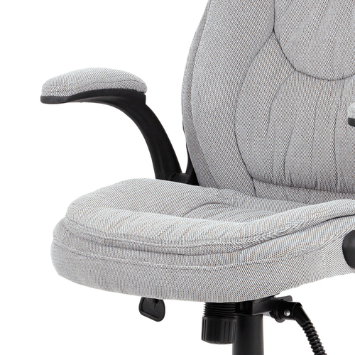 Kancelářské křeslo, houpací mechanismus, šedá látka, KA-G303 SIL2