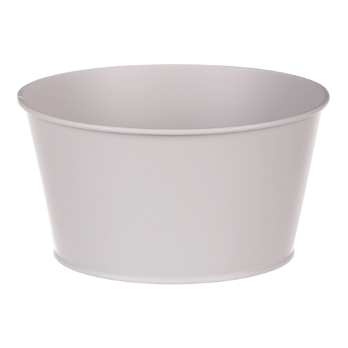 Obal kovový - nízký, motiv ptáčka, barva šedá