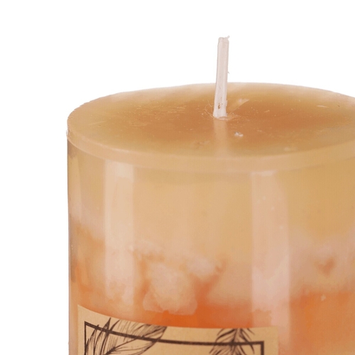 Svíčka aromatická - skořice a pomeranč, parafín, oranžové odstíny