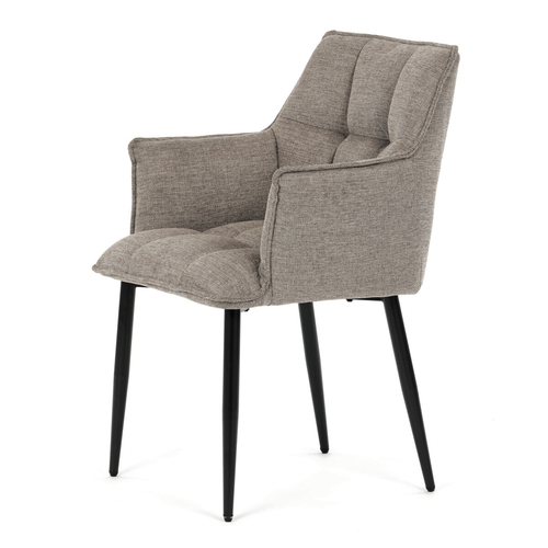Jídelní židle, béžová, látka, DCH-J2139 LAN2