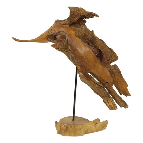 Dřevořezba - skulptura na podstavci, abstraktní