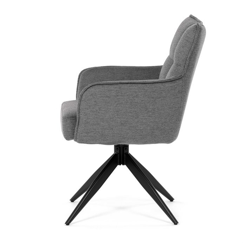 Jídelní židle, šedá, látka, DCH-P3170 GREY2