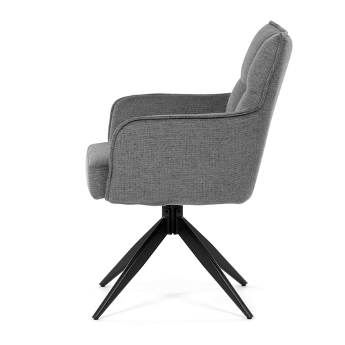 Jídelní židle, šedá, látka, DCH-P3170 GREY2