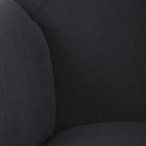 Křeslo ušák, šedá, manšestrová látka, AK-314 GREY2