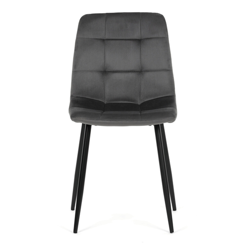 Jídelní židle, šedá, sametová látka, CT-V5081 GREY4